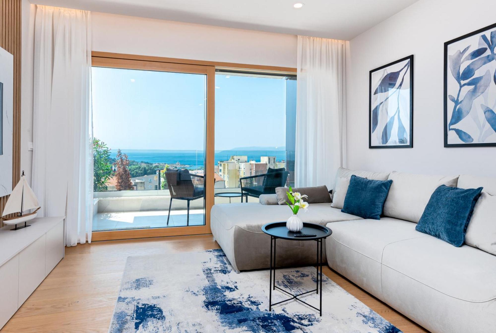 Luxury Adria Sea City & Mountain View Apartment Makarska Extérieur photo
