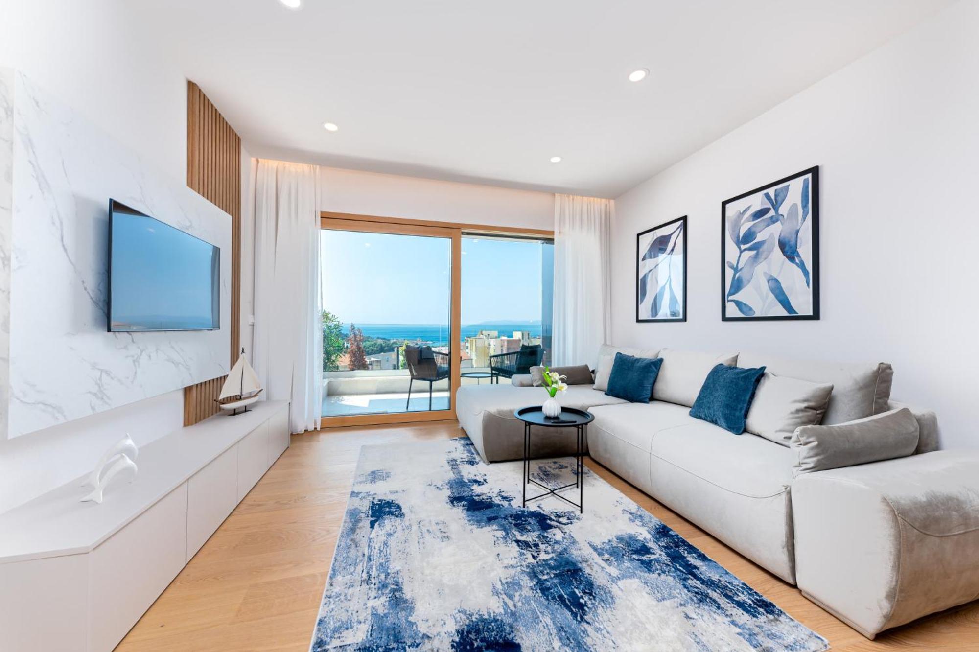 Luxury Adria Sea City & Mountain View Apartment Makarska Extérieur photo